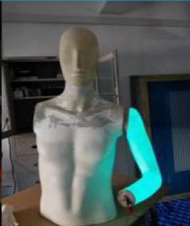 Electroluminescent pigment - activatie van kleurloos naar lichtgevend