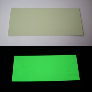 Blanco voorgesneden fotoluminescente PVC panelen