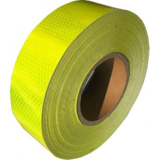 Geel fluorescente retro-reflecterende strip