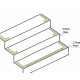 Fotoluminescente markers in L-vorm voor trappen 