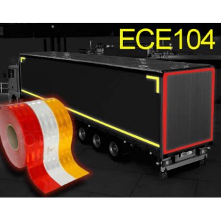Reflecterende tape voor aanhanger vrachtwagen Klasse C ECE 104 - 5cm x 50m / 5cmx10m