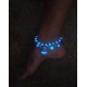 Turquoise fluorescerende enkelband