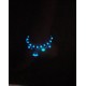 Turquoise fluorescerende enkelband