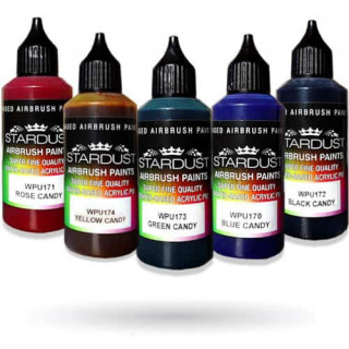 WPU Stardust Pro Airbrush Paints - 11 CANDY-kleuren