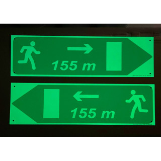 Photoluminescente borden voor tunnels