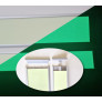 Fotoluminescerend aluminium signaleringsprofiel voor het onderste deel