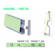 Fotoluminescerend aluminium signaleringsprofiel voor het onderste deel